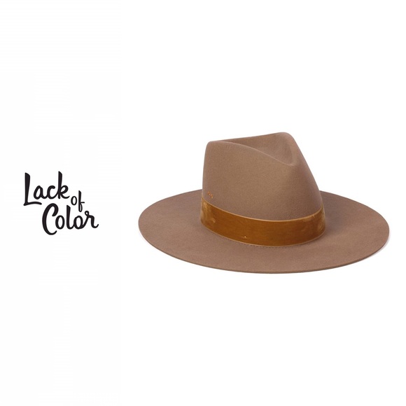 Lack Of Color Accessories - NWOT Lack of Color Wide Flat Brim Benson Tri Hat
